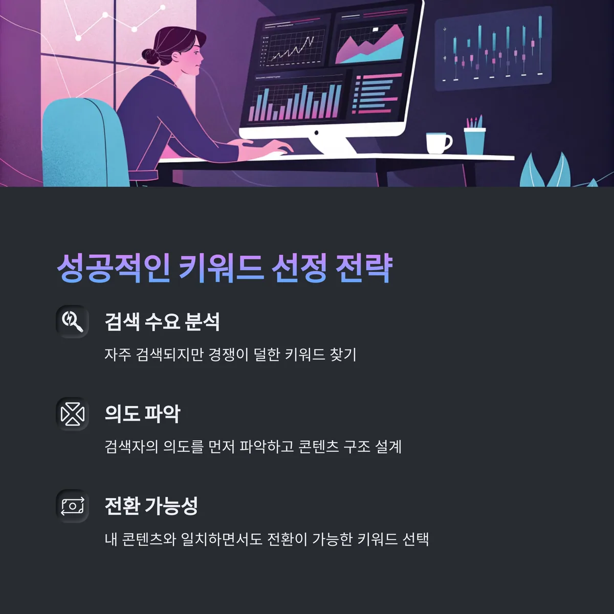키워드 선정이 반이다: 검색 수요와 의도 분석