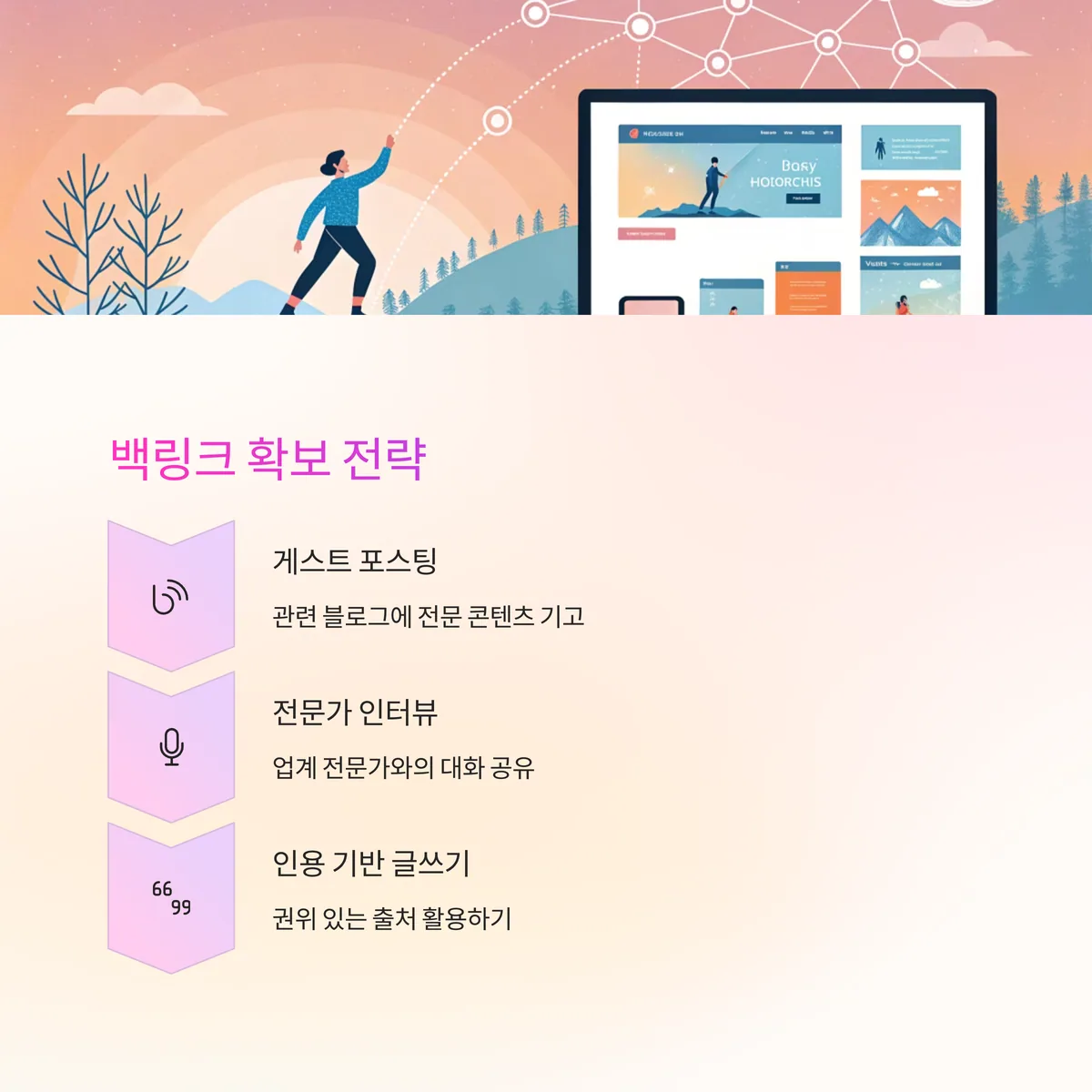 신뢰를 주는 백링크 확보 전략